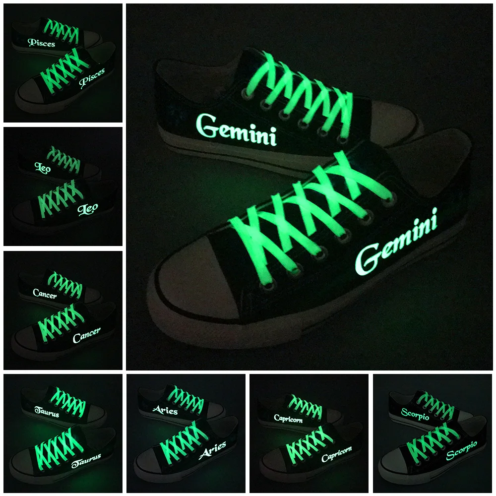

12 Kinds Starry Constellation Printed Canvas Shoes Low Top Men Boy Casual Leisure Shoes Customzied For Couples Zapatos Hombre