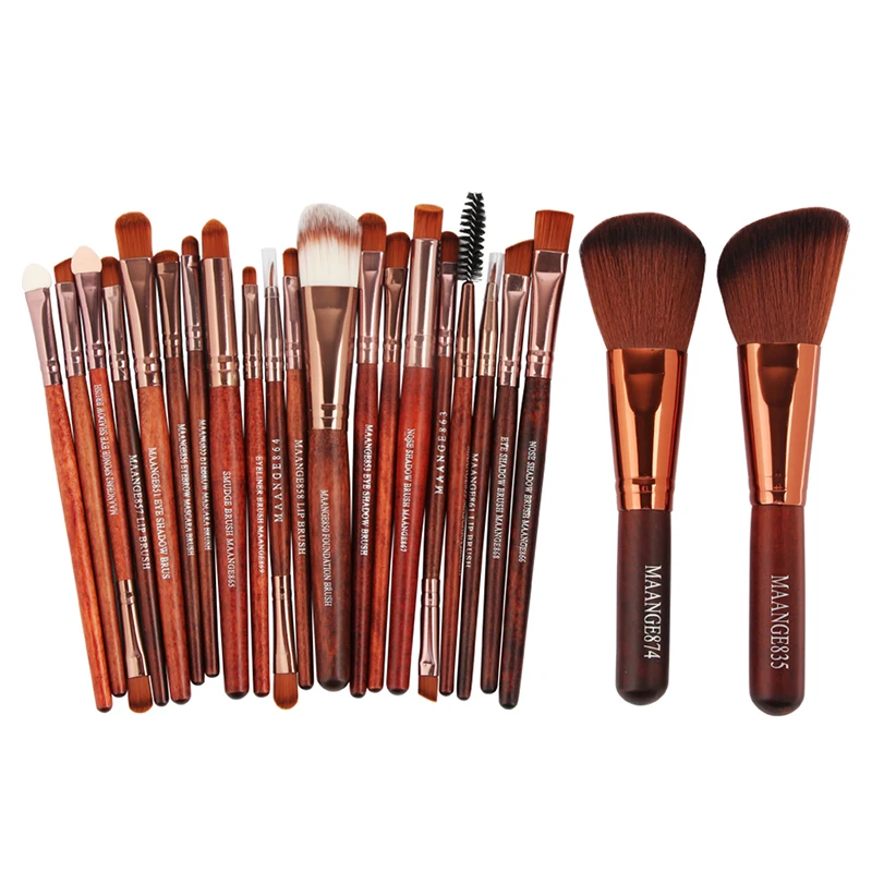 

New Pro 22Pcs Cosmetic Makeup Brushes Set Bulsh Powder Foundation Eyeshadow Eyeliner Lip Make up Brush Tools Maquiagem