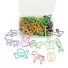 60 шт. Смешные разноцветные животные скрепки для бумаги необычной формы стол аксессуары для закладки блокнот офисные школьные принадлежности Декор