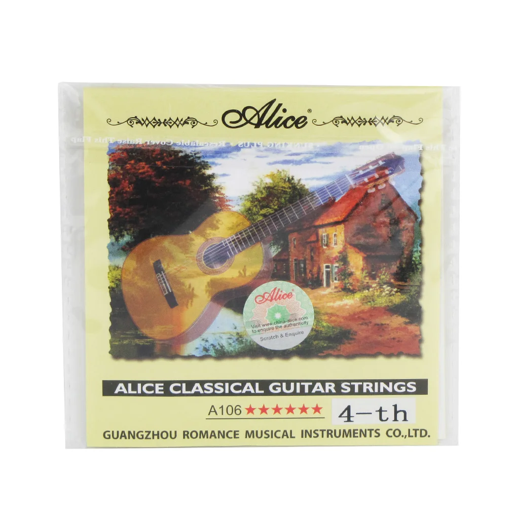 Alice 1pcs Classical Guitar String Single E-1st/B-2nd/G-3rd/D-4th/A-5th/E-6th Choose | Спорт и развлечения