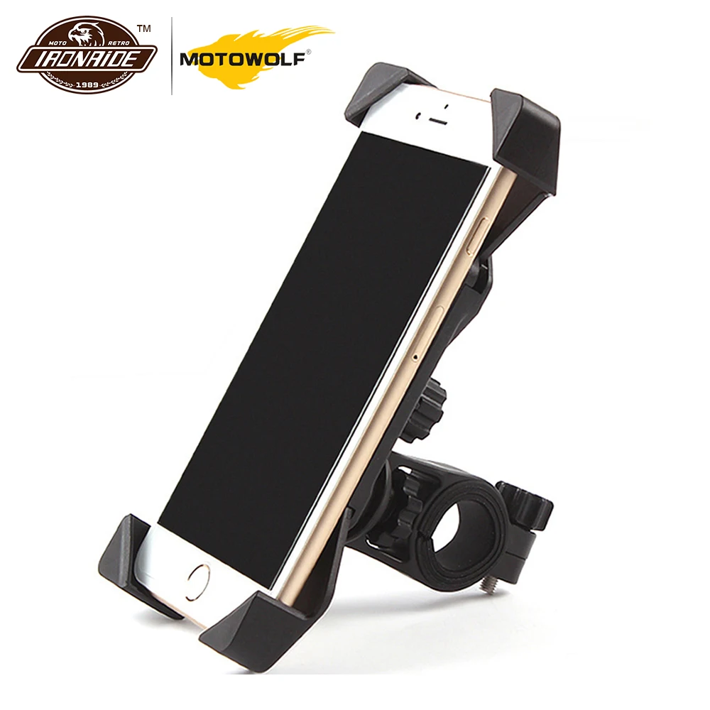 

MOTOWALF Motorcycle Phone Holder 360 Degree Rotating Universal Bicycle Bracket Motorcycle Holder for iPhone Samsung GPS