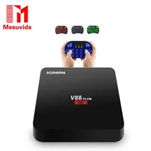 SCISHION V88 Plus Android TV Box 4K 2G+8G Android 5.1 Quad-core Rockchip 3229 WiFi Support VP9 H.265 Set Top Box Mini PC V88 Pro
