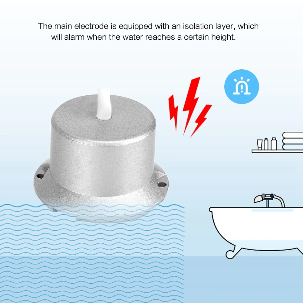 Машинная комната изолированный Проводной утечки воды Аварийная сигнализация потопа датчик детектор 12V