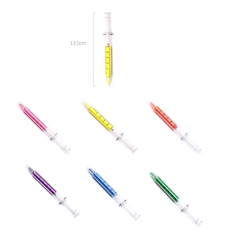Presentes dos Miúdos Artigos de Papelaria Lote Magro Cor Seringa Highlighter Marcador Caneta Definir Material Escolar Canetas Kawaii Fantasia Fb527 36 Pçs - 3 Material escolar e de escritório