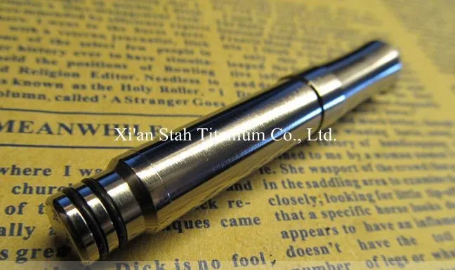 

Pure Titanium Ti EDC Mini Moving Stretchy Ball point Tactical Pen / Key Accessory 13g/pc for Outdoors Camping