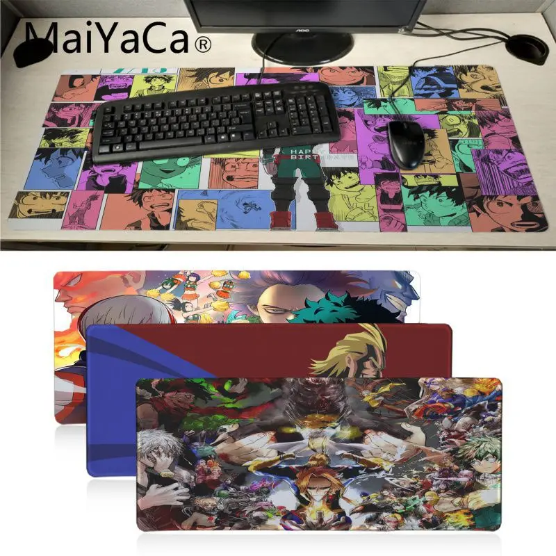 

Maiyaca My Hero Academia Unique Desktop Pad Game Mousepad gaming mouse pad Speed Keyboard Mouse mat Laptop PC notebook desk pad