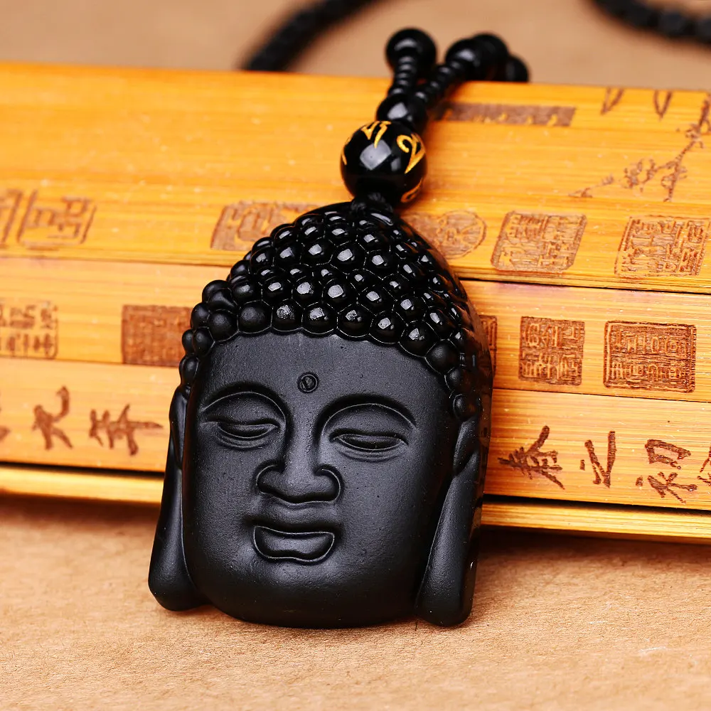 

AAA Natural Black Obsidian Carving Lucky Amulet Pendant Necklace Women Men Chakra Healing Reiki Fashion Jewelry Fashion Jewelry