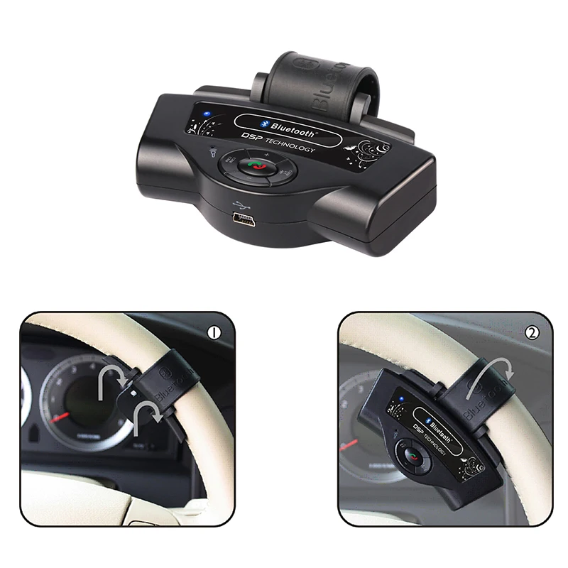 

Lonleap New Bluetooth Car Kit Handsfree Speaker MP3 Music Aux Player Auto Car Charger Styling with Remote Control