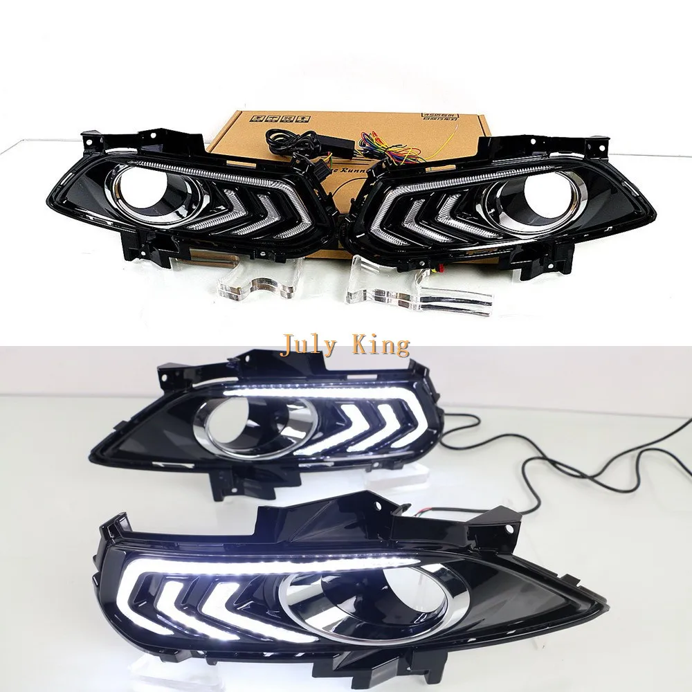 July King LED Daytime Running Lights DRL With Fog Lamp Cover case for