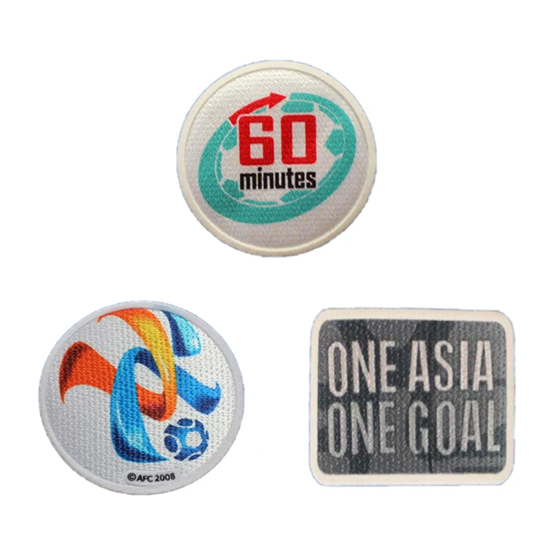 

high quality Champions League AFC one Asia one goal 60 minutes patch patches printing Badges, Football Hot Stamping Patch Badges