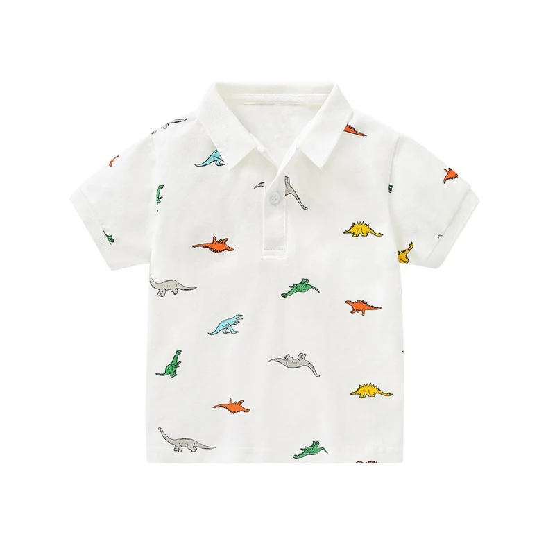 CROAL CHERIE Cute Dinosaur Kids Boys T-Shirt Children's Shirts Clothing For Toddler Boys Short Sleeve Shirts Tees Tops Boys   (12)