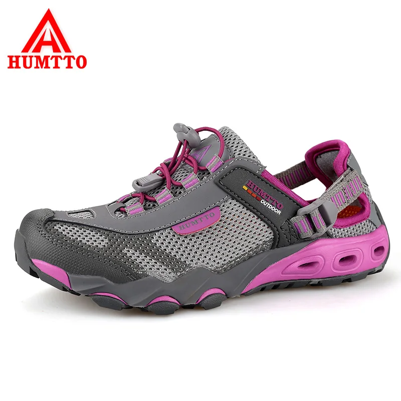 

HUMTTO Women's Aqua Shoes Outdoor Hiking Mesh Breathable Shoes Quick-drying Wading Shoes Non-slip Walking Sport Camping Sneakers