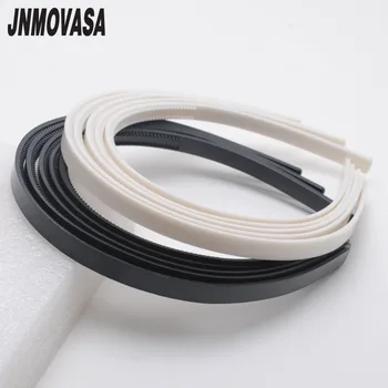 여아용 플라스틱 머리띠, 레이디 쥬얼리, DIY 도구, 화이트 블랙 헤어 액세서리, 넓은 이빨 머리띠, 8mm, 10mm, 로트당 10 개