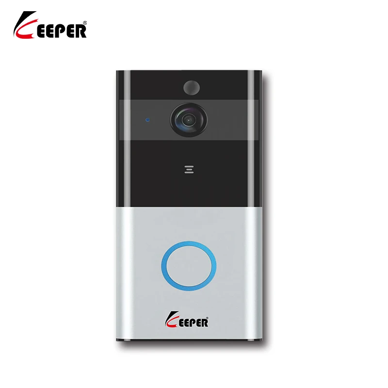 Keeper Wireless IP WiFi Doorbell With 720P Video Camera IR Night Vision Motion Detection font b