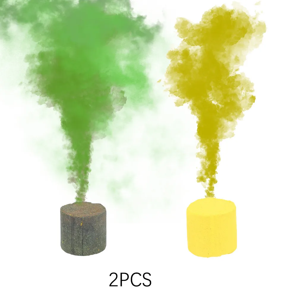 2 шт./компл. красочные дым таблетки вечерние реквизит сгорания смога торт эффект дымовая шашка таблетки Портативный Опора эффект дыма - Цвет: F