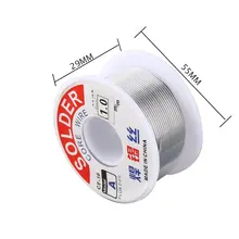 1.0mm 2% Flux Tin Lead Rosin Roll Core Silver Solder Wire Welding Soldering Repairing Tool Reel Melt Kit Electric Melting