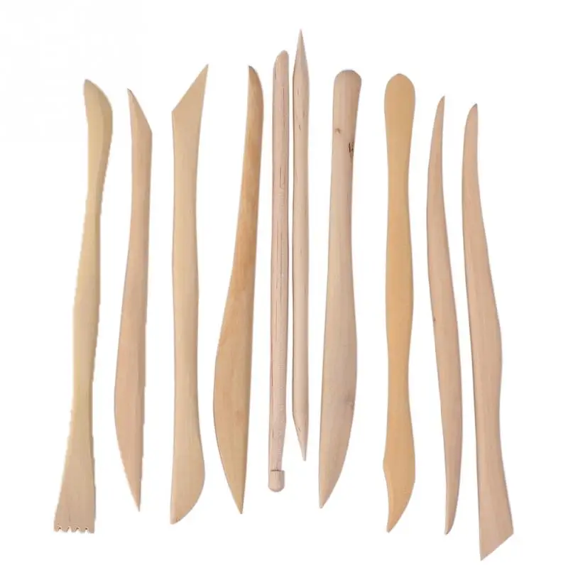 10PCS-Wooden-Clay-Sculpture-knife-Pottery-Sharpen-Modeling-Tools-Set-fine-leg-clay-knife-DIY