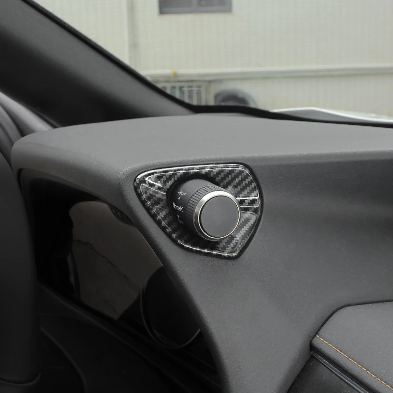 For Lexus UX ZA10 UX200 UX250h 2018 2019 Carbon Style Side Dashboard Panel Rotary Rod Pole Cover Trim Sticker Cay Styling