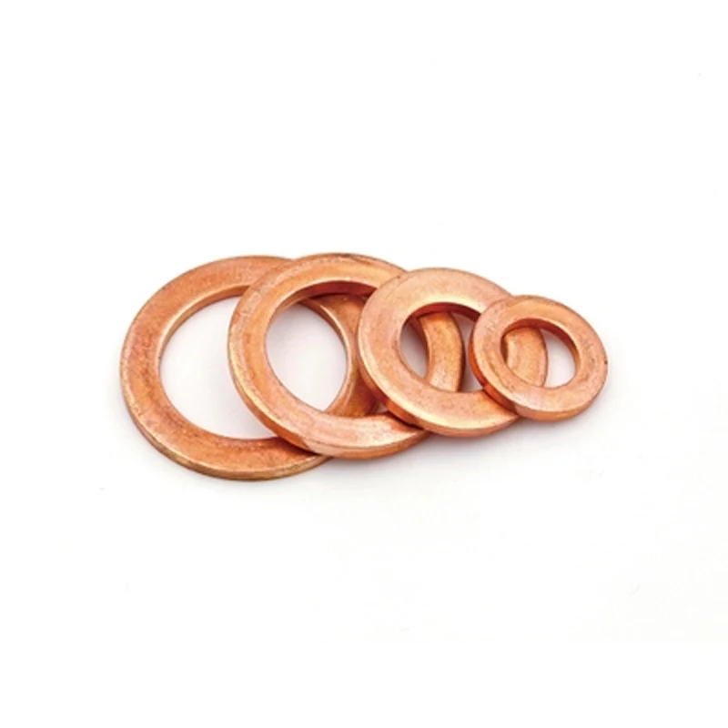 

M18 Copper washer OD 25mm-27mm flat gaskets marine table gasket Watts meson Seal ring thickness 1mm-3mm purple