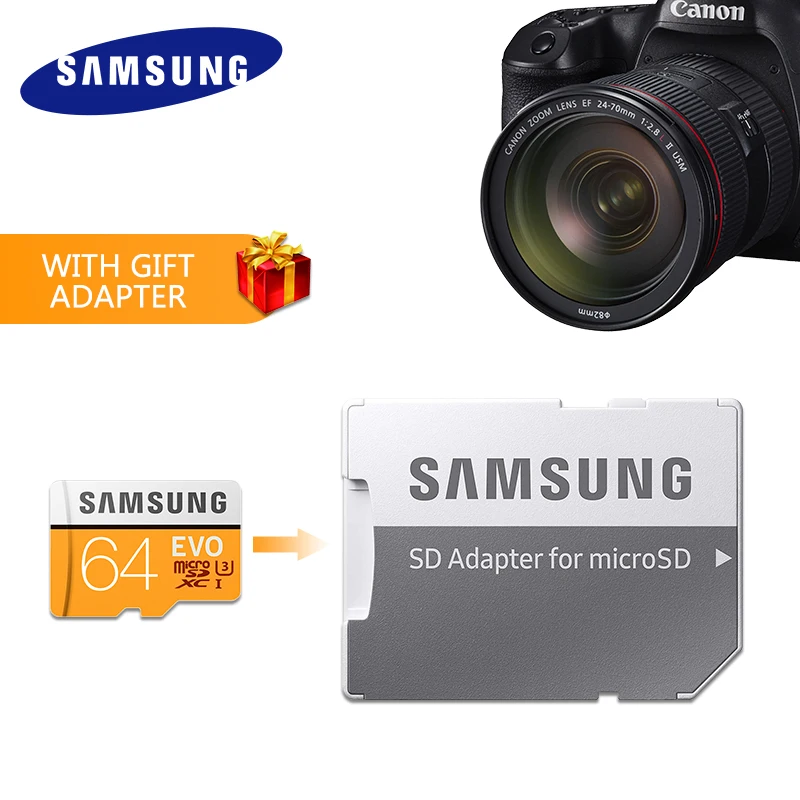 SAMSUNG EVO+ EVO Plus, Micro SD карта, 128 ГБ, 64 ГБ, класс 10, MicroSD, 32 ГБ, UHS-1, карта памяти, 256 ГБ, cartao de memoria