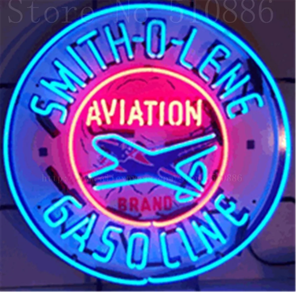 Smith O Lene Gasoline Car Auto Tube neon sign Handcrafted Automotive
