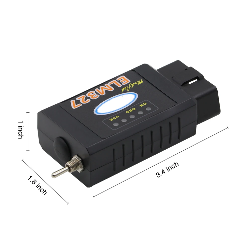 ELM327 USB V1.5 модифицированный для Ford CH340+ 25K80 чип HS-CAN/MS-CAN MINI ELM 327 Bluetooth OBD2 сканер OBDII диагностический инструмент