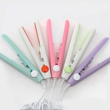 5 color professional Corrugate Mini Hair straightener Iron Ceramic Straightening Curling Iron Styling Tools Hair Curler