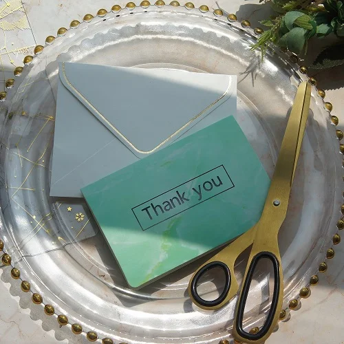 card and envelop 25 шт. зеленый мрамор спасибо открытка конверт как поздравительная открытка свадебное приглашение на вечеринку дня рождения DIY Декор подарочная карта - Цвет: card and envelop