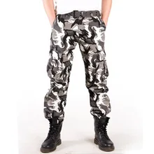 Мужская настоящая фото верхняя одежда мужские модные камуфляжные брюки многокарманный военный армейские брюки джоггеры камуфляжные мешковатые брюки карго