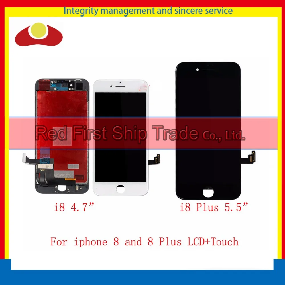 

High Quality For iPhone 8 8G 4.7" and 8 Plus 5.5" Full Lcd Display With Touch Screen Digitizer Sensor Assembly Complete+3D Touch