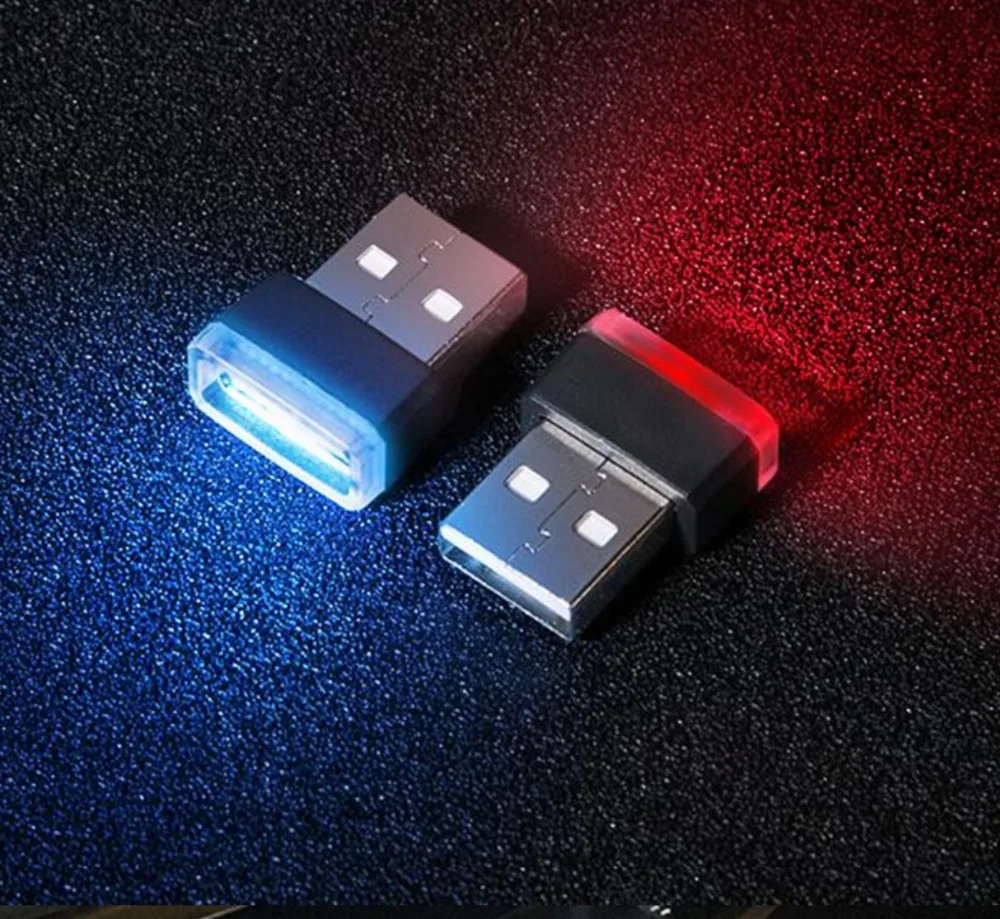 Автомобильный стиль USB атмосферная Светодиодная лампа для Volkswagen VW Golf 4 6 7 GTI Tiguan