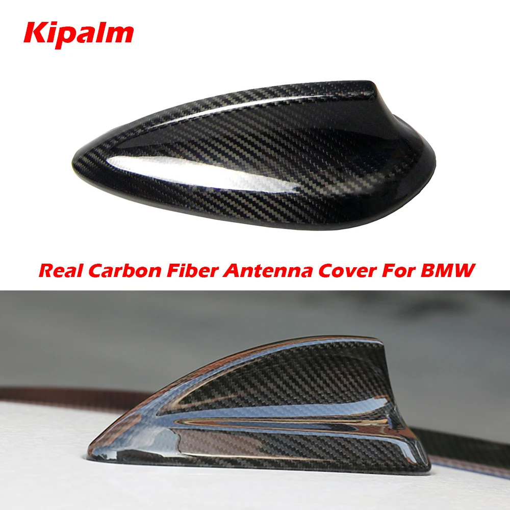 Real Carbon Fiber Shark Fin Antenna Cover For BMW E90 E92 M3 F20 F30 F10 F34 G30 M5 F15 F16 F21 F45 F56 F01 F80 Antenna Cover