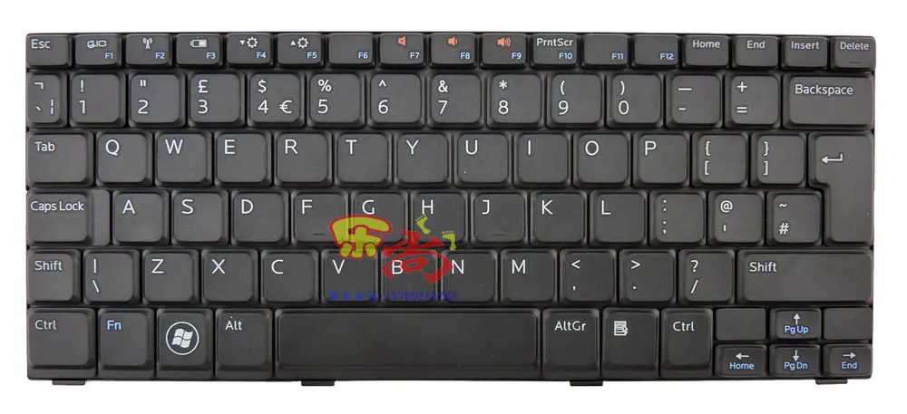 New FOR Dell Inspiron Mini 1012 1018 Keyboard Russian Black