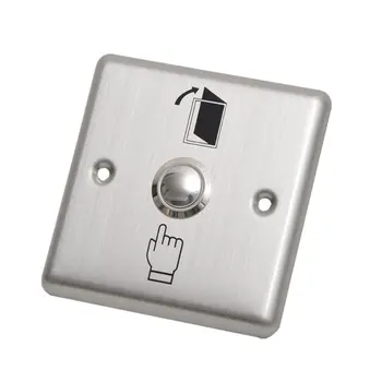 

Stainless Steel Exit Button Push Switch Door Sensor Opener Release For Magnetic Lock Access Control Home Security Protection