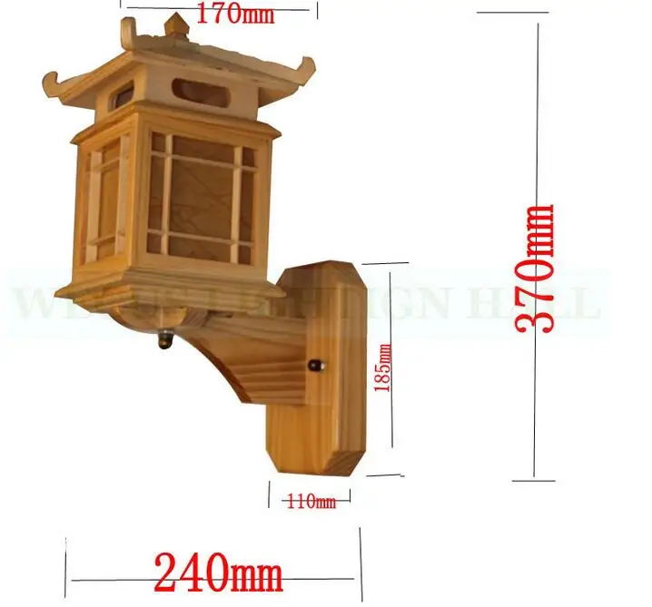 Ретро Китайский настенный светильник для спальни гостиной, антикварная резьба по дереву Parchme, лампа для коридора, кафе, настенный светильник E27, бра