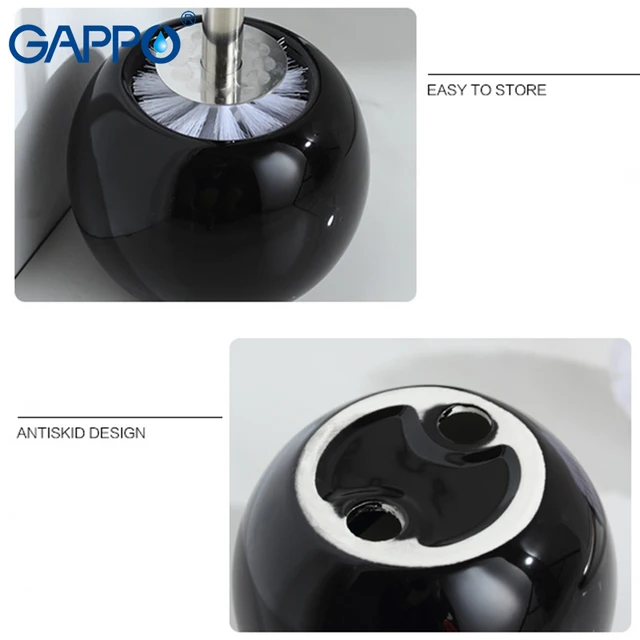 GAPPO Porcelain Toilet Brush Holders 5