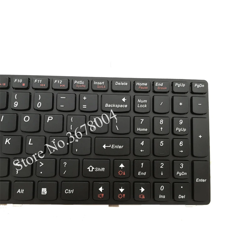Новая клавиатура US для Lenovo G580 Z580 Z580A G585 Z585 черная рамка ноутбука 25206659 MP 10A33US 686CW|laptop