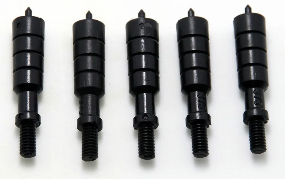 5Pcs Nylon Loading & Gun Cleaning Jag Tip .375 Caliber External Thread