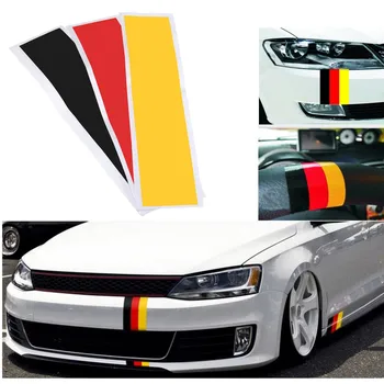 

Set Germany Flag Color Stripe DIY Decal Sticker For Audi /BMW /Mercedes /VW