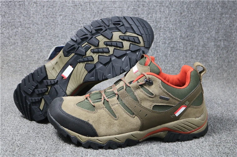 

Men outdoor walking travel trekking shoes mens genuine leather anti-slip breathable camping walking shoes male outdoor sneakers