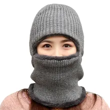 Шапки для туризма унисекс пара Зимний теплый шарф шейный платок шапка с защитой для лица воротник маска туристическая велосипедная шапка шарф#2d05