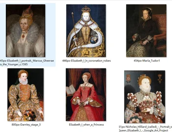 

6pcs -GOOD quality-HOME TOP decorative art -Elizabeth I of England The Virgin queen painting print art--wholesale print painting