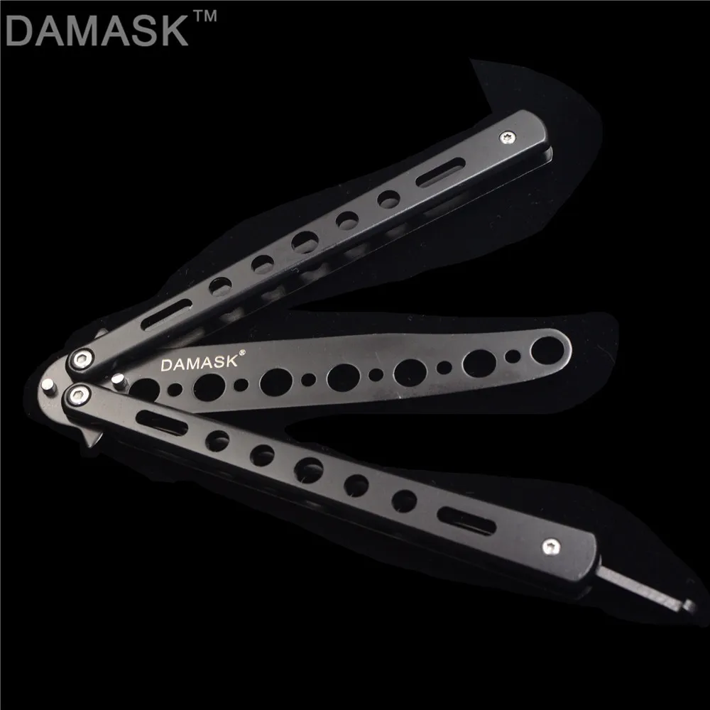 Дешевый Дамаск новая практика тренировочный нож бабочка обучение Тактический перепелиные метательный нож инструменты ножи для шашлыков меч для тр...