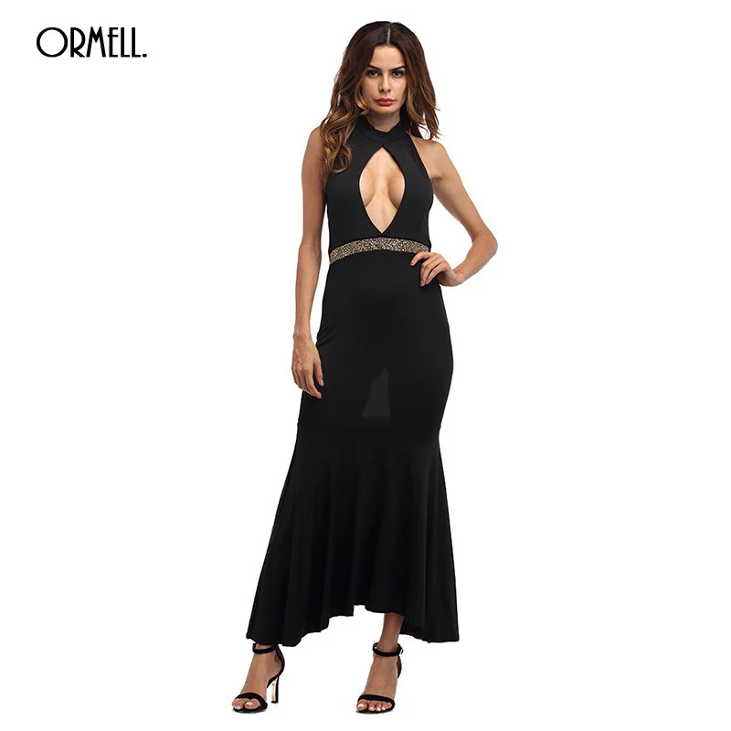 Женское платье с открытой спиной ORMELL длинное винтажное лето 2017 | Женская одежда