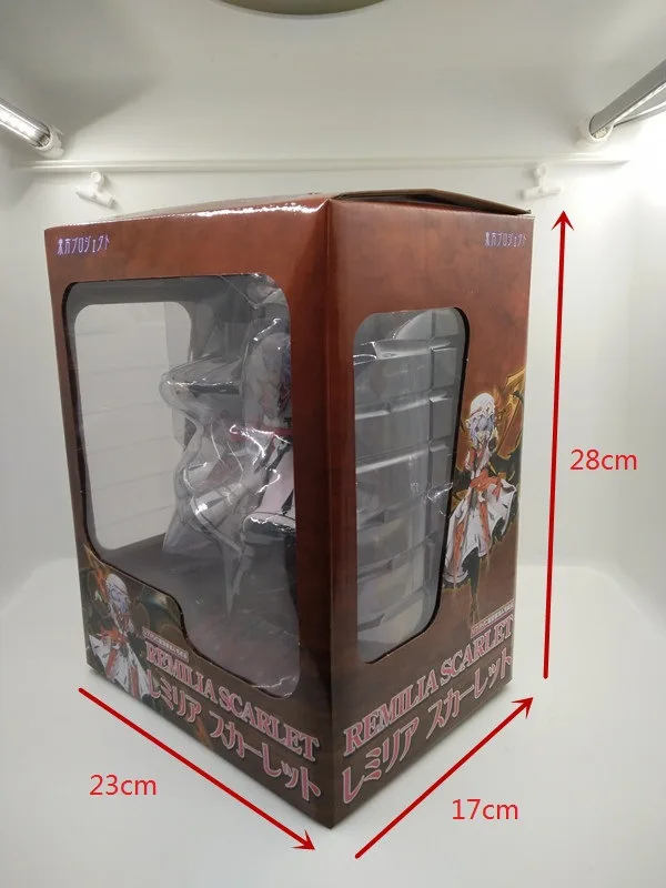 Экшн фигурка Аниме TouHou Project Red Devil Remilia Scarlet 22 см 1/7 масштабе окрашенная из ПВХ