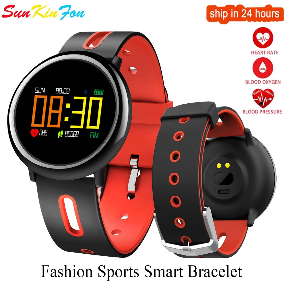 For OPPO R9s Plus R7s R7 Y6 Sport Smart Bracelet Band Heart Rate Blood Pressure Oxygen Fitness Tracker Wristband | Электроника