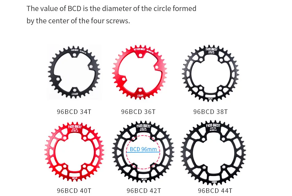 PQ велосипедная Звездочка 96 BCD 32 T 34 T 36 т 38 40 т 42 44 46 т 48 велосипедная Звездочка M6000 M7000 M8000 M9000 11/22 Скорость один диск