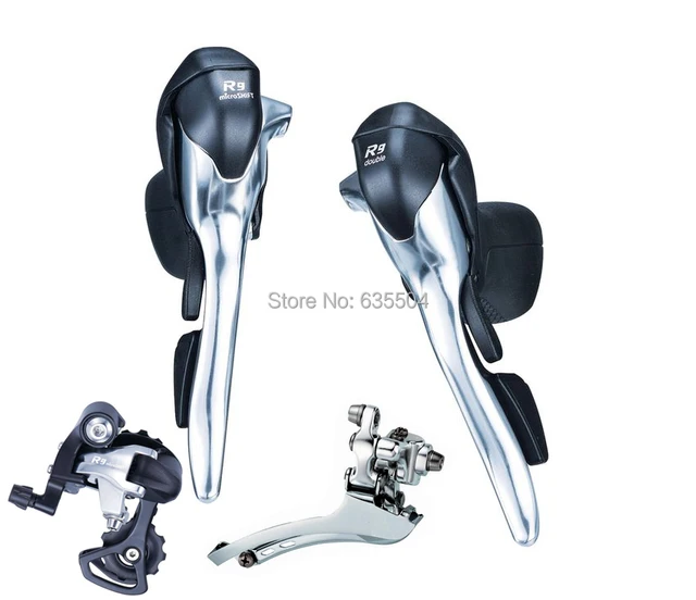 Cheap microSHIFT Bicycle SB-R493 Shifters Derailleur Set 9 Speed Trip Road Bike Bicycle Derailleur Group Compatible for Shimano Sram