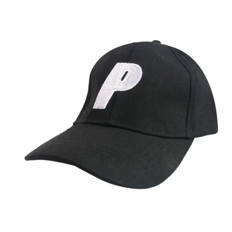 Winfox Новая модная черная белая хлопковая бейсболка с вышивкой буквы P для женщин и мужчин летняя солнцезащитная Кепка кепка хип хоп кости