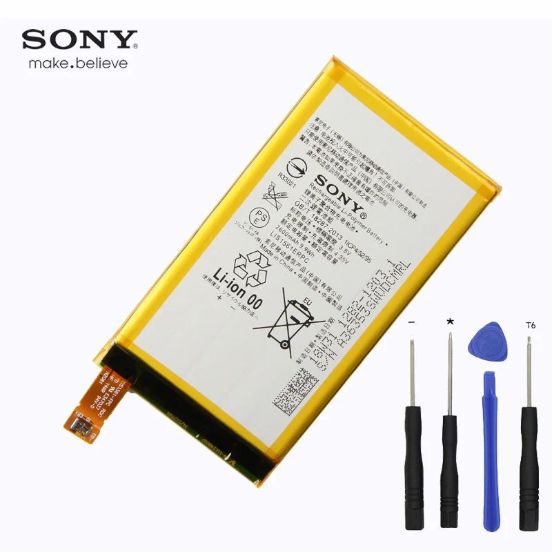 

Original Sony LIS1561ERPC Battery For Sony Xperia Z3 Compact Z3c Mini Z3 Mini D5803 D5833 2600mAh